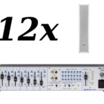 POLTON ARS-320 + RDUCH MWL-7D2/400 - Zestaw nagłośnienia naściennego dla powierzchni do 200m<sup>2</sup>