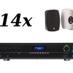 AMC iPLAY 4T + JBL VMA 1240 - Zestaw nagłośnienia naściennego dla powierzchni do 200m<sup>2</sup>