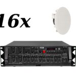 AMC PCR 5T + HQM 4060 - Zestaw nagłośnienia sufitowego dla powierzchni do 300m<sup>2</sup>