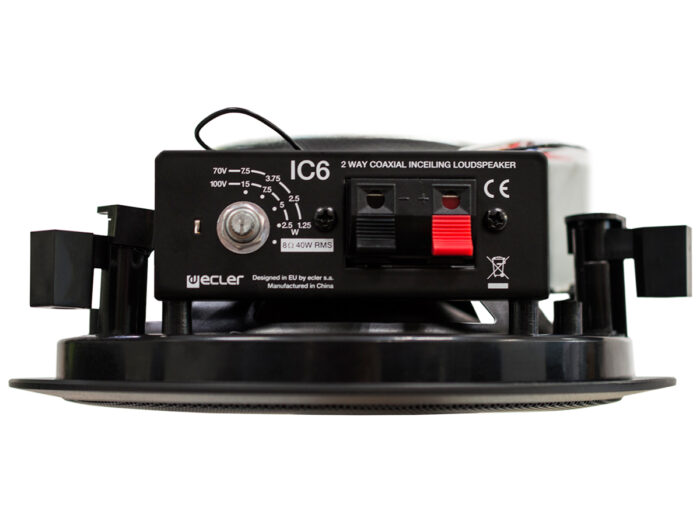 Ecler IC6 - dwudrożny głośnik sufitowy 6" 70/100V - obrazek 15