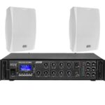 HQM - 2x NPZ40 + 2120BC - Nagłośnienie naścienne do 30m2