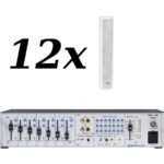 12x ITC T-703A + RDUCH MWL 7D2/400 - Nagłośnienie naścienne do 200 m2