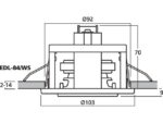 MONACOR EDL-84/WS - Głośnik sufitowy PA - obrazek 3