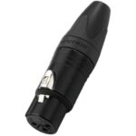 MONACOR NC-3FXXB - Gniazdo XLR NEUTRIK, 3-pinowe