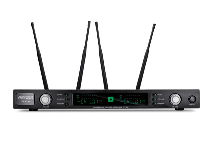 Voice Kraft VK-PRO 200 Zestaw dwóch mikrofonów bezprzewodowych ze stacją odbiorczą - obrazek 6