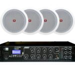 Głośniki sufitowe JBL Stage 100V + Wzmacniacz RH SOUND ST-2060BC