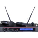 Dexon - MBD 732 - podwójny mikrofon bezprzewodowy do ręczny + nagłowny / klapowy