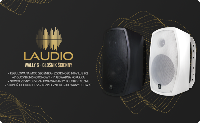 LAUDIO WALLY 6 - Głośnik ścienny 100V 8 ohm 40W - obrazek 24
