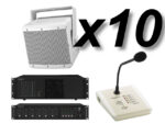 Monacor PAB-82WP x10 + PA-6040MPX + PA-4240 + PA-4000RC - Nagłośnienie Stadionu/Orlika