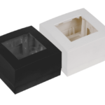 AUDAC WB45S/B Puszka do montażu powierzchniowego, pojedyncza 45 x 45 mm, wersja czarna