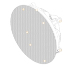 AUDAC CELO8S Sufitowy głośnik niskotonowy klasy high-end z przetwornikiem 8", wersja biała - obrazek 18