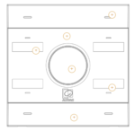 AUDAC NCP105/B Uniwersalny panel sieciowy PoE wersja czarna - obrazek 10